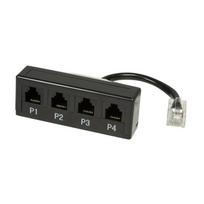 Telephone Splitter Adapter RJ45 to 4x RJ11 LogiLink Splitter