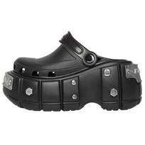 Balenciaga Hardcrocs Slide X Crocs 'Nero Silver' Moteriški 687398W1S8N1081 36
