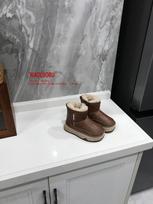 Kids' 2025 Autumn/Winter Fur Collar Boots - Boys' Stylish Cotton Short Boots & Girls' Retro Warm Snow Boots 29