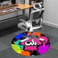 1 vnt. Splatoon? Biuro apvalus kilimas, miegamojo svetainės namų dekoras, kambario dekoras, Offic a1016187 100cm by 100cm gray