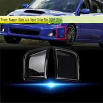Classy-For Subaru STI WRX GRB Wagon 10Th 2008-2014 Engine Hood Fender Outlet Cover Front Bumper Air Vent Trim Carbon Fiber Pattern black
