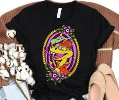 Retro Sir Hiss Flower Tattoo Art Robin Hood Tee Unisex Adult Kid Shirt XL brown
