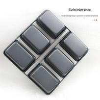 MDNG 6-Cavity Rectangular Loaf Baking Pan Set gray