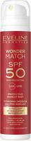 Purškiklis įdegio priežiūrai veidui Eveline Wonder Match SPF50, 75 ml