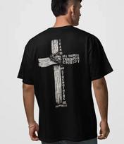 Filipiečiams 4:13 Marškinėlis Christian Biblijos eilutė Tikėjimas Dovana Tėčiui T-shirt M black