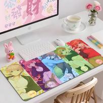 The Quintessential Quintuplets Mouse Pad Multiple Sizes Large Square Computer Office Game Table Mats Rubber Anti-slip Mousepads 600x300x2mm gray