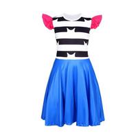 Gabbys Dollhouse Character Jumpsuit Cosplay Outfit Crafted From Polyester For Kids Dress,110 blue