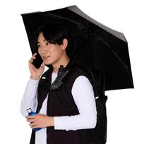 Folding Light UV Heat Suitable for Sunny and Rainy and with Storage 92881 Gray [Mizuno] Parasol, Hands-Free, 100% Blocking, 100% Protection, pilka spalva