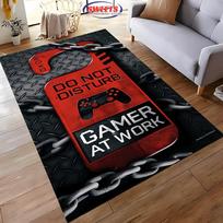 Žaidimų valdiklis 3D spausdinimo didelio ploto kilimas svetainei miegamajam sofai prie durų virtuvės grindų kilimėlis neslystantis dekoras patvarus kilimėlis 40x60cm (16x24in) blue