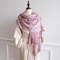 Žieminė kašmyro žakardinė pashmina su kutais Šalikai šaltam orui Šaliai Apklotai Moterims Mergaitėms Storas pledas Šiltas pončas Stalai 65x180CM