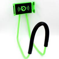 Mobile Phone Holder Flexible Hanging Neck Lazy Necklace Holder Bed 360 Degree Phone Holder 60cm žalia