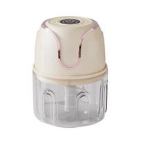 Elektrinis mini trintuvas ir česnakų smulkintuvas: Automatinis virtuvės mėsos malūnėlis English Packaging (MY-12) white