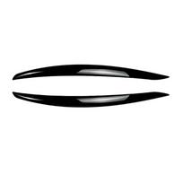 For BMW 3 Series E90 M3 E92 E93 2008-2012 Pre-LCI High Quality ABS Car Front Headlights Eyebrow Eyelids 3D Stickers Gloss Black gray