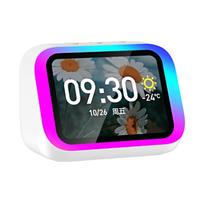 Smart Bluetooth Speaker Translator Large-Screen Weather Temperature With LCD Display Table Speaker Clock Bedroom Office Decor balta