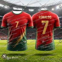 Ronaldo Futbolo Marškinėliai Vaikams Ir Suaugusiems Nauji Gerbėjų Atminimo Futbolo Marškiniai Kvėpuojantys Greitai Džiūstantys Treniruočių Vaikų T-shirt S red