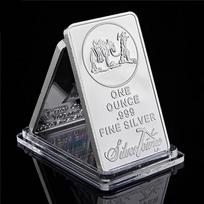 Amerikiečių auksakasys 1 oz 999 prabos gryno sidabro luitas JAV Sąjungos Metalinė moneta onesize