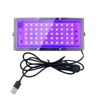 96 LED USB Ultravioletinė klijų kietinimo lempa, Dervos kietinimo prietaisas. Dervos formelės, Papuošalų gamyba, „Pasidaryk pats“ rankdarbių medžiaga 50w purple
