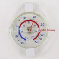 Transparent Double-Sided Adhesive Thermometer with Two-Color Print 75x75 white