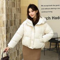 Winter new down cotton-padded clothes women's loose hooded short cotton-padded clothes cotton-padded jackets thickened bread clothes M balta