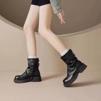 Geriausiai parduodami batai: Stipriu padu Retro Ankle Boots, Nauji Moteriški Kelnėms Batai 40 ruda