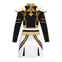 Vaikų Mergaičių Demono Kostiumas Stovu Kaklu Paltas Marškinėliai Šortai Rinkinys Vaikų Spausdinto Dizaino Cosplay Pasirodymų Kostiumai 110 cm C black