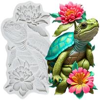 Sea Turtle Silicone Molds Turtle Fondant Mold Cake Decorating Tools Cupcake Topper Candy Resin Clay Chocolate Gumpaste Mold pilka spalva