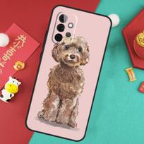 Brown Cockapoo Case For Samsung Galaxy A16 A26 A36 A56 A15 A35 A55 A14 A34 A54 A12 A32 A52 A13 A33 A53 A17 Samsung A72