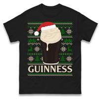 Guinness Christmas T Shirt Tshirt Mens Womens Unisex Tops Tees XL beige