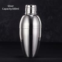 500ml Carven Engraving Vintage Cocktail Shaker Bar Shaker Stainless Steel Cocktail Boston Shaker For Bar Party Home Bar Tool gray