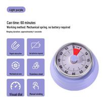 Stainless Steel Magnetic Kitchen Timer for Cooking and Baking gray