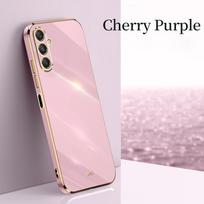 For Samsung Galaxy M34 5G Cover High Quality Soft TPU Case For Samsung Galaxy M34 5G Anti-fingerprint Camera protection For Samsung M34 5G violetinė