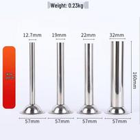 No. 5 Stainless Steel Meat Grinder Sausage Stuffer Set gray