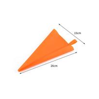 High-Temp Resistant Cake Piping Bags (10-16 inch) - Orange TPU Silicone orange