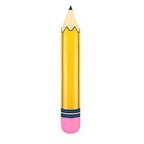 Pencil Shaped Inflatable for Party Decorations and Birthday Supplies One Size