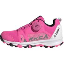 Adidas Terrex Valtininkų Žygio K Atsparūs Trinčiai Žemi Lauko Batai Rožiniai Balti Vaikams FX4161 28