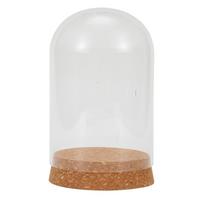 Handmade Glass Dome Cover For Flower Succulent Plant Vase With Wood Cork Decor 8*12cm