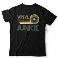 Vinilo maniakas marškinėliai unisex didžėjus patefonai EDM hiphopas įrašai LP retro vintažinis M