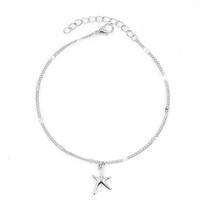 Girl Anklet Creative Sea Star Shaped Foot Pendant Beautiful Young Girls Jewelry Fashion Accessory Alloy Anklets for Dress Decor