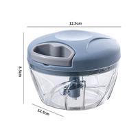 Garlic Paste Magic Tools: Garlic Mashing Machine, Manual Garlic Press, Complementary Food Garlic Mincing Machine, Mincing Machine mėlyna
