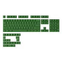 126PCS Keycaps PBT Minimalist Keycaps for Mechanical Keyboards Switches Two-Color Injection Opaques black