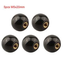 Black Bakelite Knob Bakelite Lever Knob For Machine Tools Easy Installation Excellent Insulation Female Thread Copper Nut