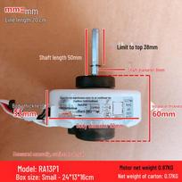 RA13P1 Compatible with Midea Lejing Air Conditioner Copper Wire 13W Long Shaft AC Fan Motor