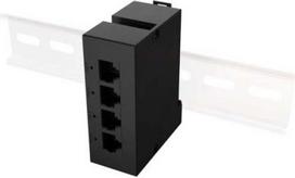 Lanberg | Switch PoE Extender 1xIn 3xOut Gigabit Ethernet Din Rail BT 90W metal clips | DIN-GE4-BT-90W DIN-GE4-BT-90W | 5901969447293