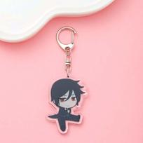 1/8Pcs Anime Figures Black Butler Acrylic Keychain Cute Backpack Pendant Funny Bag Charms Accessories Decoration Holiday Gifts 5cm pink