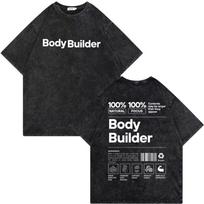 Vintage Washed Old Skeleton Gym Pump Cover Tshirts Oversized T Shirt Unisex Women Funny Fitness Workout Bodybuilding Tshirt M