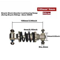 Bike Rear Shock Absorber,100mm,125mm,150mm,Coil Spring Suspension 50Lbs/100Lbs/200Lbs/750Lbs/1500Lbs for Most Bikes 100mm 4mm 50Lbs black