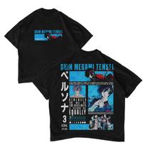 Vintage Washed Persona 3 Makoto Yuki Graphic T Shirt Soft Cotton Short Sleeve Oversized Loose Unisex Game Anime Streetwear Tops S