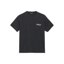 Balenciaga Political Campaign SS20 T Shirt Regular Fit Men's Black 570803TAV441000 XS-No Original Gift Bag Or Gift Box