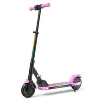 K4 Vaikiškas elektrinis paspirtukas 130W 2,6Ah 6'' ratai Bluetooth garsiakalbis Sulankstomas ir aukščio reguliuojamas 3 greičių 7-8 km atstumas Elektrinis paspirtukas vaikams rožinė