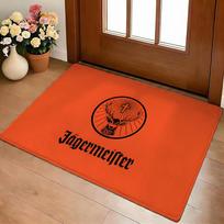 Fashion Drinks J-Jagermeister Floor Mat Eco Flannel Doormat Non-Slip Odorless Indoor Soft Short Plush Floor Rug 40X60CM brown